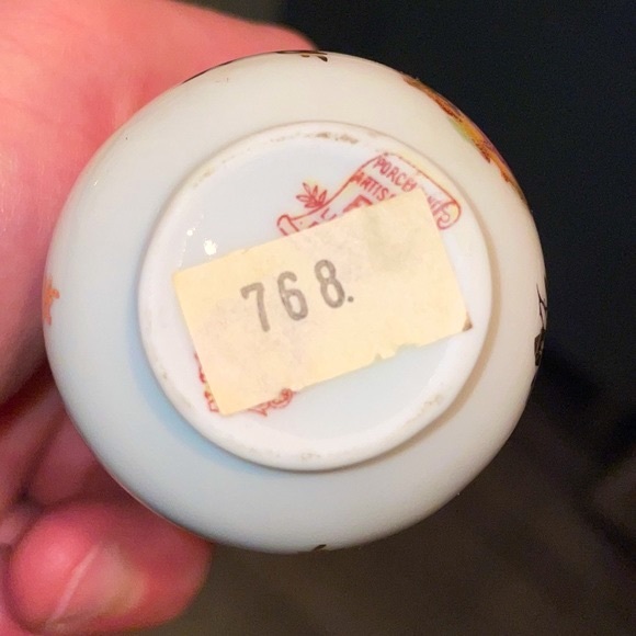 Limoges Collection of 3 Vintage Miniature F & M Bud Vases Made in France EUC - Picture 9 of 11